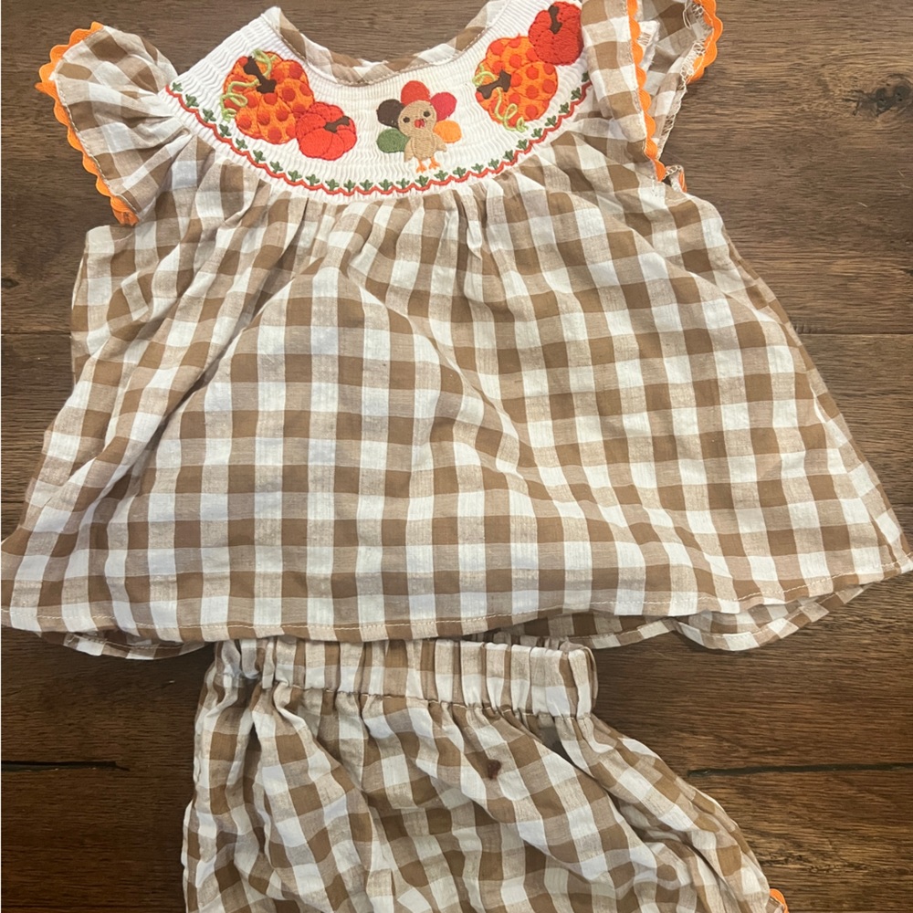 lil cactus thanksgiving turkey outfit